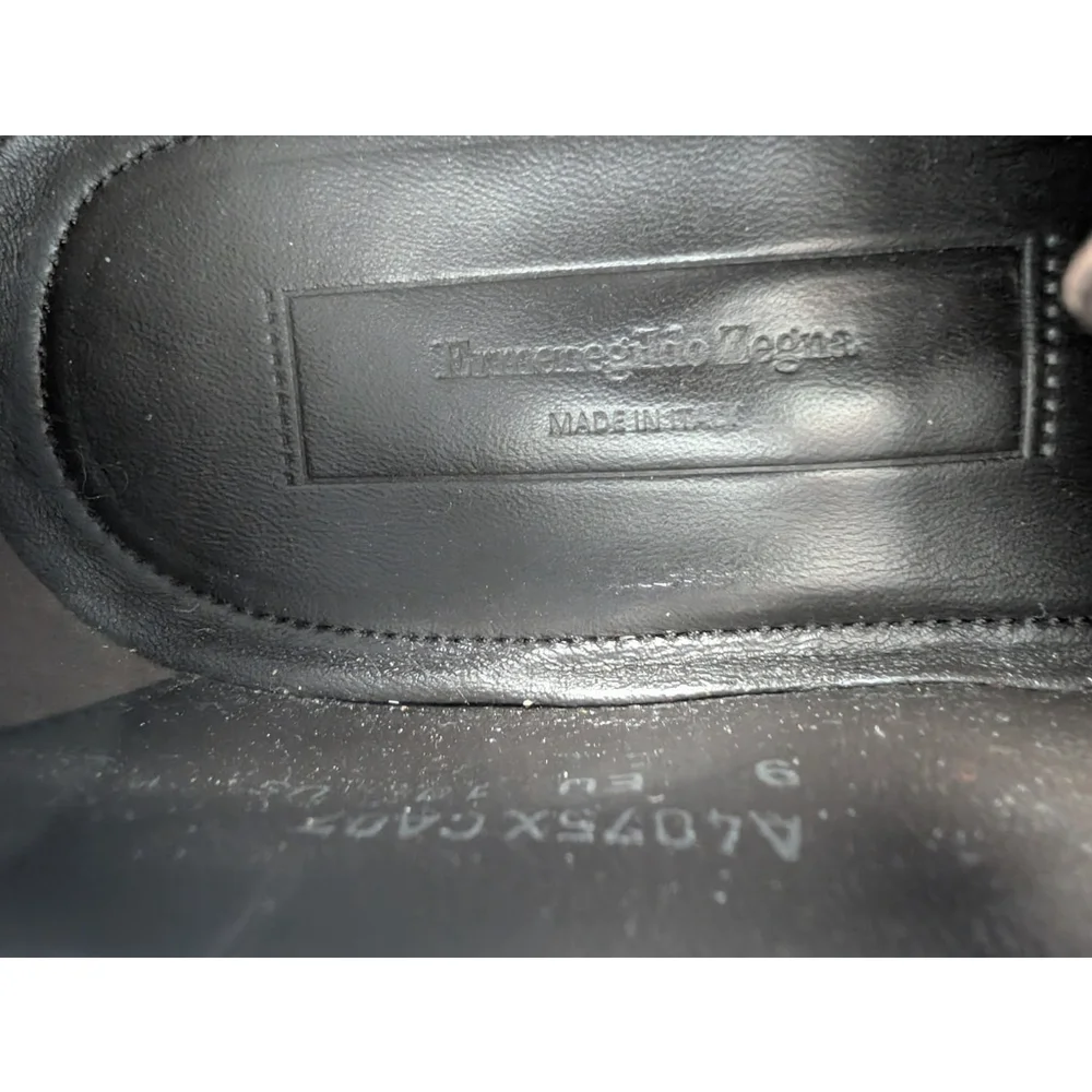 Ermenegildo Zegna Brown Derby Dress Shoes Sz 10 Classic Designer Luxury